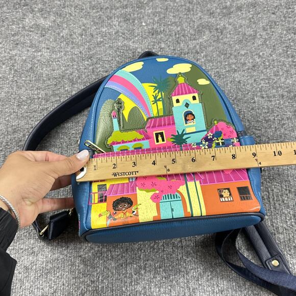 Disney Parks Loungefly Encanto Mini Backpack Blue Casual Park Travel Colorful - Picture 13 of 15